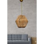 Casa si Gradina - Corpuri si surse de iluminat - Lustre si pendule - Candelabru, Opviq, metal, imitatie bambus, natural, 25x25x55 cm - Infinity.ro