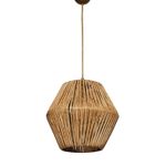 Casa si Gradina - Corpuri si surse de iluminat - Lustre si pendule - Candelabru, Opviq, metal, imitatie bambus, natural, 25x25x55 cm - Infinity.ro