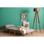 Casa si Gradina - Mobilier - Canapele si coltare - Canapele - Canapea extensibila, Hanah Home, metal, gri deschis, 180x80 cm - Infinity.ro