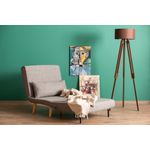 Casa si Gradina - Mobilier - Canapele si coltare - Canapele - Canapea extensibila, Hanah Home, metal, gri deschis, 180x80 cm - Infinity.ro