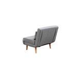 Casa si Gradina - Mobilier - Canapele si coltare - Canapele - Canapea extensibila, Hanah Home, metal, gri deschis, 180x80 cm - Infinity.ro