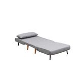 Casa si Gradina - Mobilier - Canapele si coltare - Canapele - Canapea extensibila, Hanah Home, metal, gri deschis, 180x80 cm - Infinity.ro
