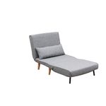 Casa si Gradina - Mobilier - Canapele si coltare - Canapele - Canapea extensibila, Hanah Home, metal, gri deschis, 180x80 cm - Infinity.ro