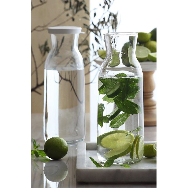 Casa si Gradina - Bucatarie si vesela - Accesorii bar - Carafe si decantoare - Sticla, Hermia, sticla, transparent, 6,8x6,8x25 cm, 1200 ml - Infinity.ro