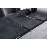 Casa si Gradina - Mobilier - Mese si birouri - Mese bucatarie si dining - Masa extensibila, Hanah Home, panou de particule melaminat, antracit si alb, 132x76.5x79 cm - Infinity.ro