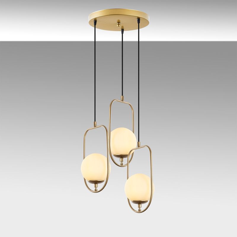 Casa si Gradina - Corpuri si surse de iluminat - Lustre si pendule - Candelabru, Opviq, metal, auriu, 55x55x185 cm - Infinity.ro