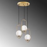 Casa si Gradina - Corpuri si surse de iluminat - Lustre si pendule - Candelabru, Opviq, metal, auriu, 55x55x185 cm - Infinity.ro