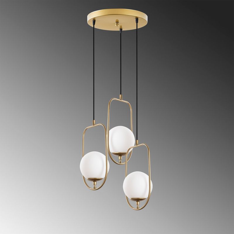 Casa si Gradina - Corpuri si surse de iluminat - Lustre si pendule - Candelabru, Opviq, metal, auriu, 55x55x185 cm - Infinity.ro