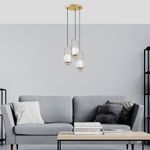 Casa si Gradina - Corpuri si surse de iluminat - Lustre si pendule - Candelabru, Opviq, metal, auriu, 55x55x185 cm - Infinity.ro