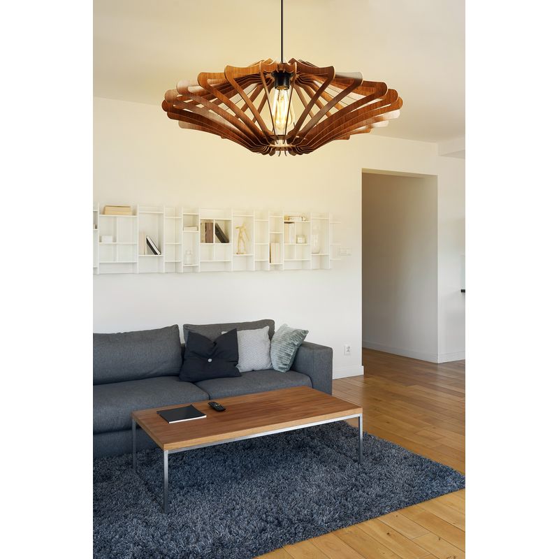 Casa si Gradina - Corpuri si surse de iluminat - Lustre si pendule - Candelabru, Opviq, mdf, nuc, 47x19x55 cm - Infinity.ro