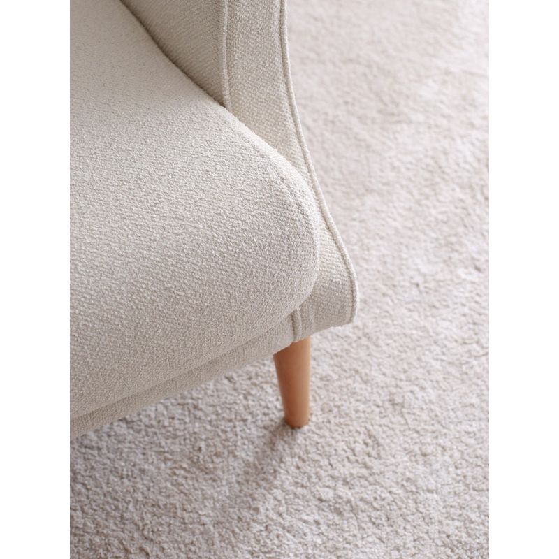 Casa si Gradina - Mobilier - Scaune si fotolii - Fotolii - Fotoliu cu aripi, Atelier Del Sofa, teddy, crem, 70x78x94 cm - Infinity.ro