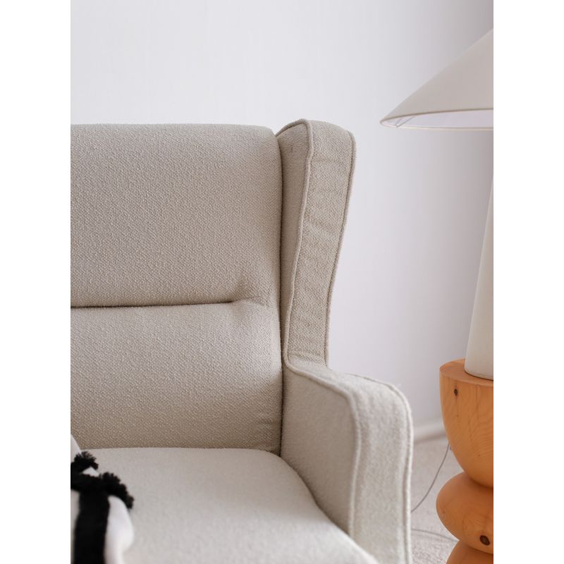 Casa si Gradina - Mobilier - Scaune si fotolii - Fotolii - Fotoliu cu aripi, Atelier Del Sofa, teddy, crem, 70x78x94 cm - Infinity.ro