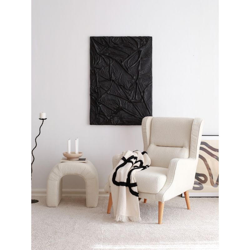 Casa si Gradina - Mobilier - Scaune si fotolii - Fotolii - Fotoliu cu aripi, Atelier Del Sofa, teddy, crem, 70x78x94 cm - Infinity.ro