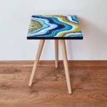 Casa si Gradina - Mobilier - Mese si birouri - Mese living - Masuta laterala, Hanah Home, mdf, multicolor, 35x35x42 cm, 481LNA2156 - Infinity.ro