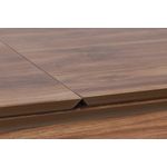 Casa si Gradina - Mobilier - Mese si birouri - Mese bucatarie si dining - Masa extensibila, Hanah Home, mdf, nuc si alb, 130x80x80 cm (166 cm extins) - Infinity.ro