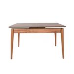 Casa si Gradina - Mobilier - Mese si birouri - Mese bucatarie si dining - Masa extensibila, Hanah Home, mdf, nuc si alb, 130x80x80 cm (166 cm extins) - Infinity.ro