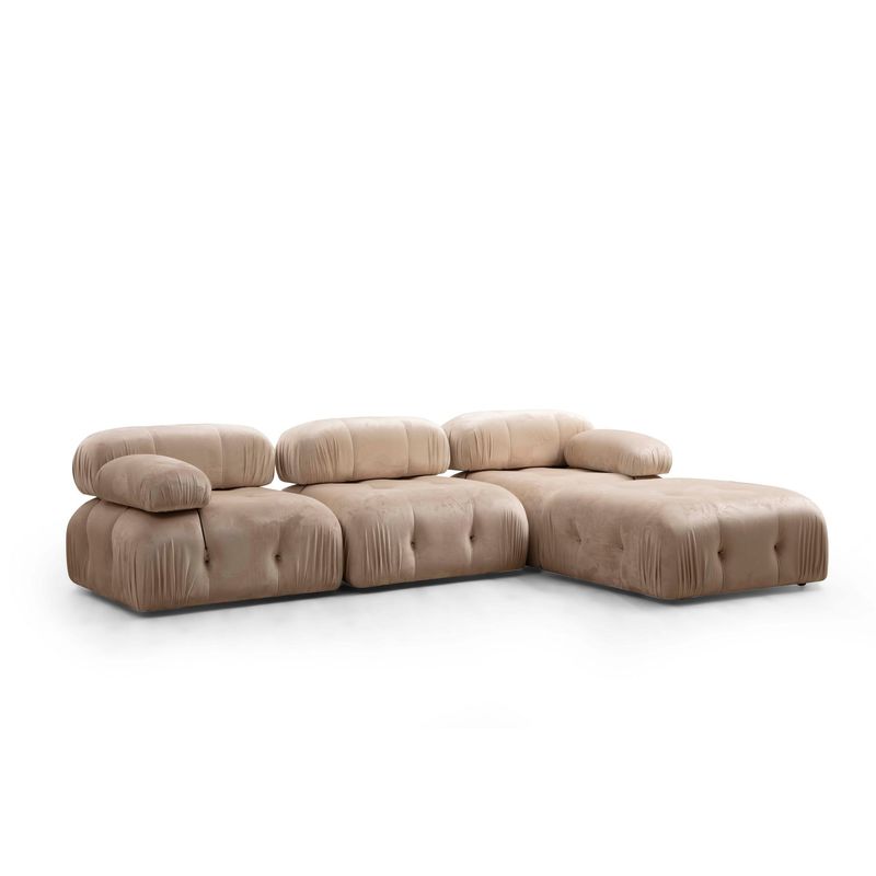 Casa si Gradina - Mobilier - Scaune si fotolii - Fotolii - Fotoliu, Hanah Home, material textil, crem, 95x95x75 cm - Infinity.ro