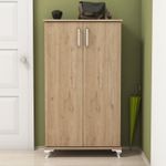 Casa si Gradina - Mobilier - Dulapuri si sifoniere - Dulapuri pantofi - Dulap pantofi, Hanah Home, pal melaminat, nuc, 72x32.5x120 cm - Infinity.ro