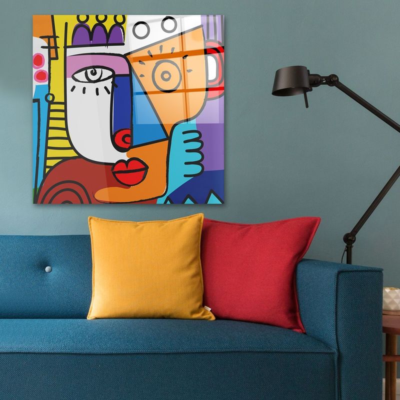 Casa si Gradina - Decoratiuni - Tablouri - Tablou decorativ, Wallxpert, sticla securizata, multicolor, 70x70 cm - Infinity.ro