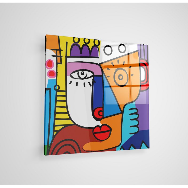 Casa si Gradina - Decoratiuni - Tablouri - Tablou decorativ, Wallxpert, sticla securizata, multicolor, 70x70 cm - Infinity.ro
