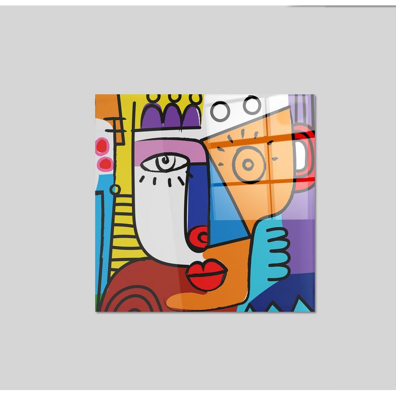 Casa si Gradina - Decoratiuni - Tablouri - Tablou decorativ, Wallxpert, sticla securizata, multicolor, 70x70 cm - Infinity.ro