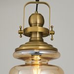 Casa si Gradina - Corpuri si surse de iluminat - Lustre si pendule - Candelabru, Opviq, metal, miere, diametru 25 cm, inaltime 120 cm, 701CHD1723 - Infinity.ro