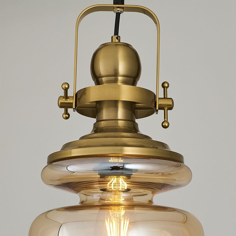 Casa si Gradina - Corpuri si surse de iluminat - Lustre si pendule - Candelabru, Opviq, metal, miere, diametru 25 cm, inaltime 120 cm, 701CHD1723 - Infinity.ro