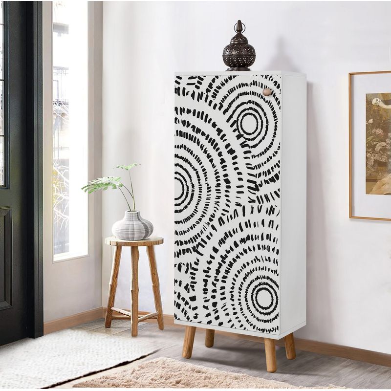 Casa si Gradina - Mobilier - Dulapuri si sifoniere - Dulapuri pantofi - Dulap pantofi, Hanah Home, pal melaminat, alb, 50x38x135 cm, 869VEL8597 - Infinity.ro
