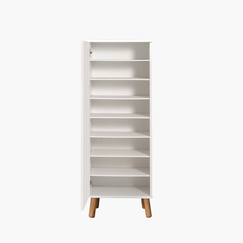Casa si Gradina - Mobilier - Dulapuri si sifoniere - Dulapuri pantofi - Dulap pantofi, Hanah Home, pal melaminat, alb, 50x38x135 cm, 869VEL8597 - Infinity.ro