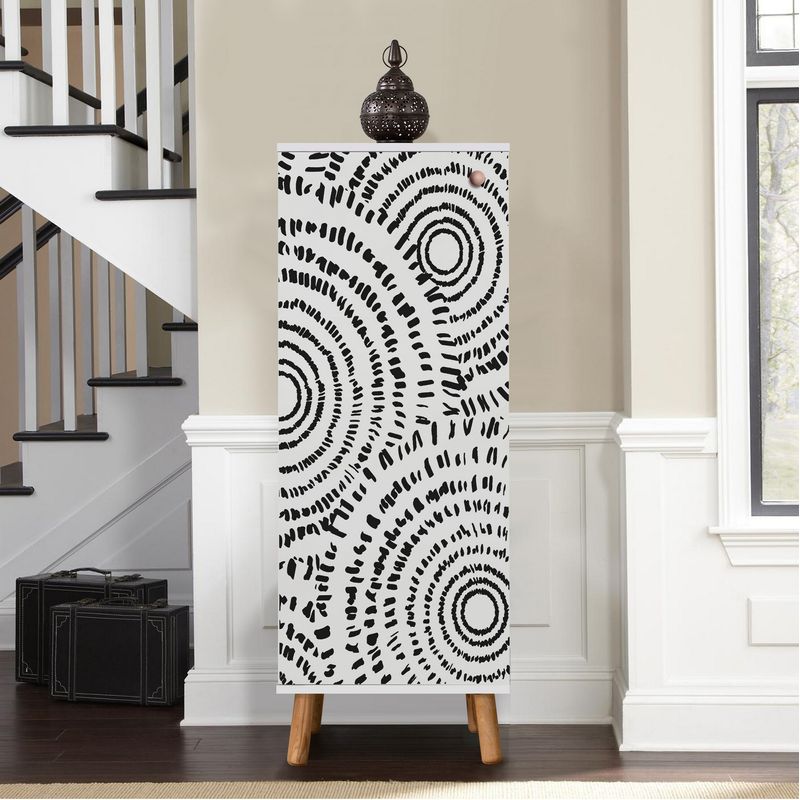 Casa si Gradina - Mobilier - Dulapuri si sifoniere - Dulapuri pantofi - Dulap pantofi, Hanah Home, pal melaminat, alb, 50x38x135 cm, 869VEL8597 - Infinity.ro