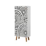 Casa si Gradina - Mobilier - Dulapuri si sifoniere - Dulapuri pantofi - Dulap pantofi, Hanah Home, pal melaminat, alb, 50x38x135 cm, 869VEL8597 - Infinity.ro