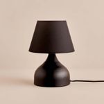 Casa si Gradina - Corpuri si surse de iluminat - Veioze si lampi - Veioze - Veioza, Opviq, material textil si metal, negru, 22x14x32 cm - Infinity.ro