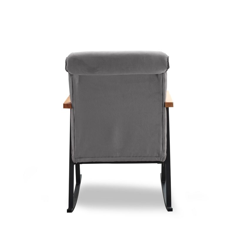 Casa si Gradina - Mobilier - Scaune si fotolii - Fotolii - Fotoliu balansoar, Hanah Home, metal, gri, 65x55x44 cm - Infinity.ro