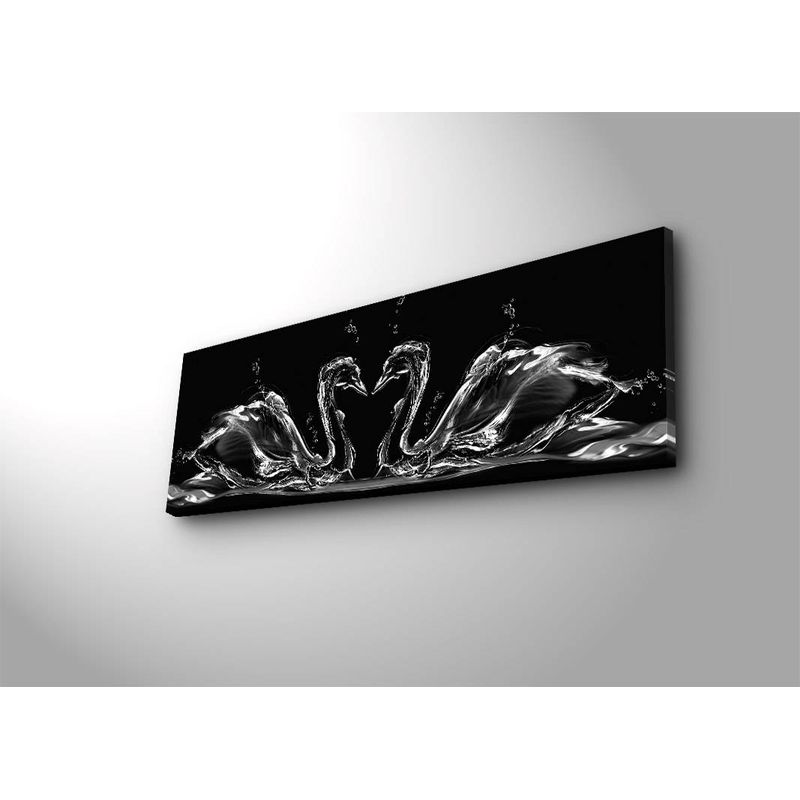 Casa si Gradina - Decoratiuni - Tablouri - Tablou decorativ cu led, Wallxpert, panza piele de caprioara, multicolor, 30x90 cm, 239SHN1271 - Infinity.ro