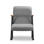 Casa si Gradina - Mobilier - Scaune si fotolii - Fotolii - Fotoliu balansoar, Hanah Home, metal, gri, 65x55x44 cm - Infinity.ro