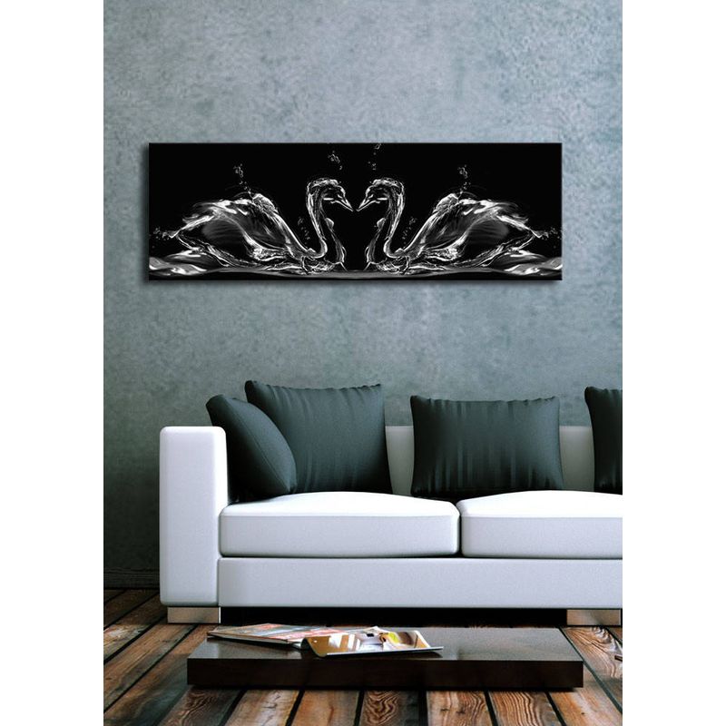 Casa si Gradina - Decoratiuni - Tablouri - Tablou decorativ cu led, Wallxpert, panza piele de caprioara, multicolor, 30x90 cm, 239SHN1271 - Infinity.ro
