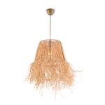 Casa si Gradina - Corpuri si surse de iluminat - Lustre si pendule - Candelabru, Opviq, metal, rafie, natural, 30x20x70 cm - Infinity.ro