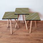 Casa si Gradina - Mobilier - Mese si birouri - Masute de cafea - Set masute de cafea, Hanah Home, mdf, antracit auriu, 3 piese - Infinity.ro