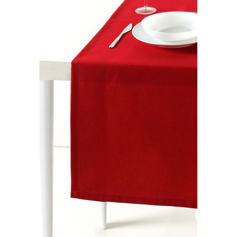 Casa si Gradina - Textile si covoare - Textile bucatarie - Fete de masa - Runner de masa, Hermia, rosu, 50x170 cm, 65% bumbac, 35% poliester - Infinity.ro