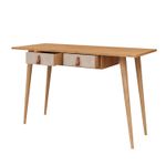 Casa si Gradina - Mobilier - Mese si birouri - Birouri - Birou, Hanah Home, pal melaminat, stejar si alb, 120x60x74 cm - Infinity.ro