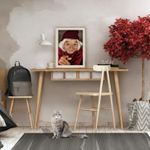 Casa si Gradina - Mobilier - Mese si birouri - Birouri - Birou, Hanah Home, pal melaminat, stejar si alb, 120x60x74 cm - Infinity.ro