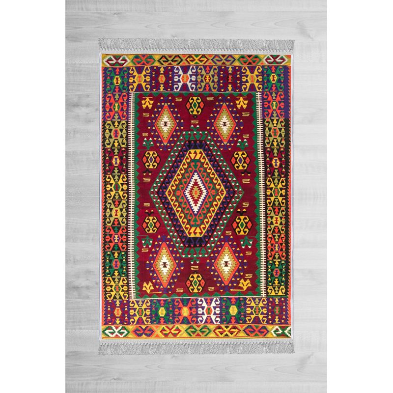 Casa si Gradina - Textile si covoare - Covoare - Covorase intrare - Covoras de hol, Conceptum Hypnose, multicolor, 80x200 cm, catifea, antiderapant, 599HFT1180 - Infinity.ro