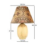 Casa si Gradina - Corpuri si surse de iluminat - Veioze si lampi - Veioze - Veioza, Opviq, ceramica, ecru, inaltime 40 cm - Infinity.ro