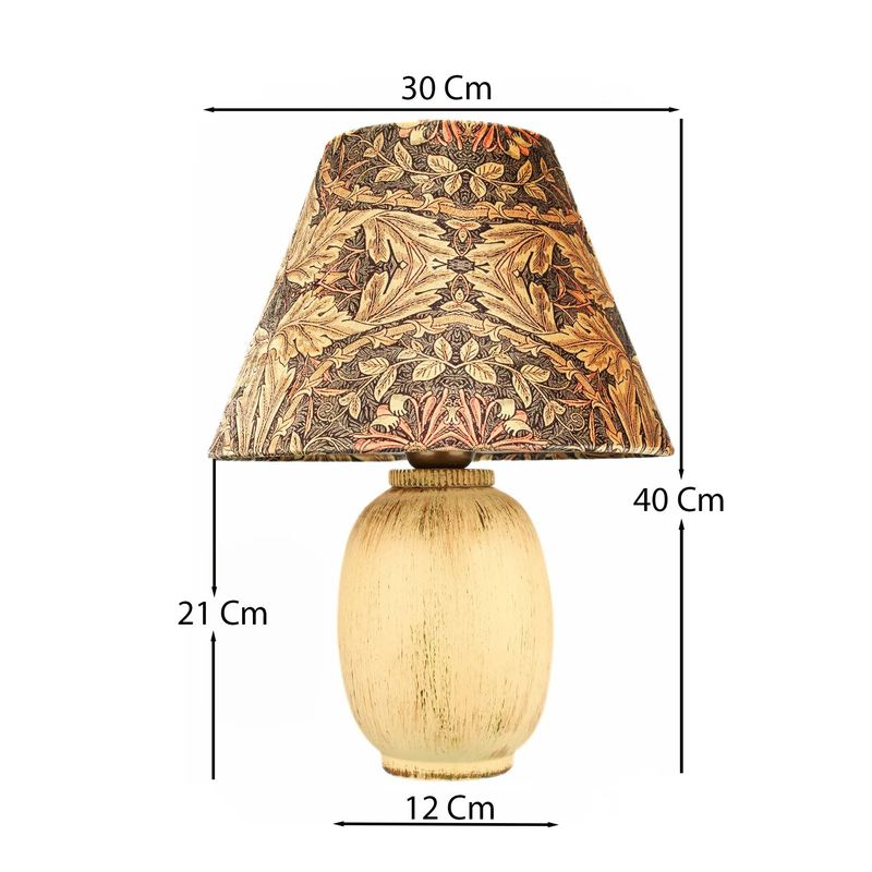 Casa si Gradina - Corpuri si surse de iluminat - Veioze si lampi - Veioze - Veioza, Opviq, ceramica, ecru, inaltime 40 cm - Infinity.ro