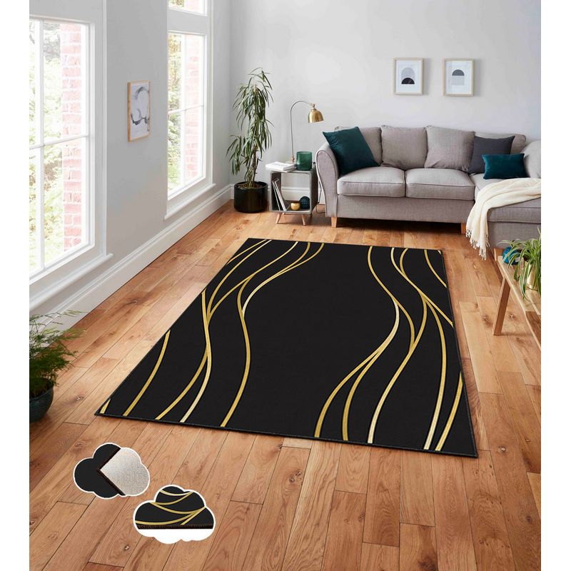 Casa si Gradina - Textile si covoare - Covoare - Covoare casa - Covor, Conceptum Hypnose, multicolor, 140x220 cm, 100% poliester, antiderapant, 288NGR1956 - Infinity.ro