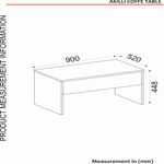 Casa si Gradina - Mobilier - Mese si birouri - Masute de cafea - Masuta de cafea, Hanah Home, pal melaminat, travertin, 90x45x52 cm - Infinity.ro