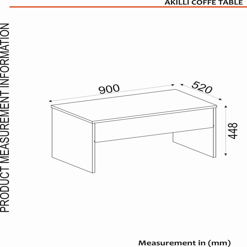 Casa si Gradina - Mobilier - Mese si birouri - Masute de cafea - Masuta de cafea, Hanah Home, pal melaminat, travertin, 90x45x52 cm - Infinity.ro