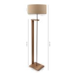 Casa si Gradina - Corpuri si surse de iluminat - Veioze si lampi - Lampadare - Lampadar, Opviq, mdf, maro deschis, 150 cm, 780SGN4464 - Infinity.ro