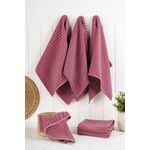 Market - Curatenie si intretinere casa - Produse bucatarie - Lavete si bureti - Set prosoape de bucatarie, Hermia, rosu claret, 43x76 cm, 90% bumbac, 10% poliester, 6 bucati - Infinity.ro