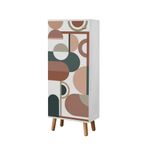 Casa si Gradina - Mobilier - Dulapuri si sifoniere - Dulapuri pantofi - Dulap pantofi, Hanah Home, pal melaminat, alb, 50x38x135 cm, 869VEL8593 - Infinity.ro